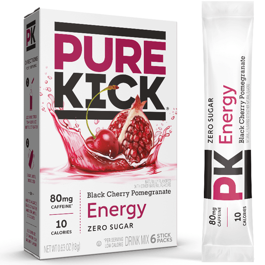 Black Cherry Pomegranate Flavored Energy Powder, Instant Energy Drink Mix, Sweet Cherry and Tangy Pomegranate, Drink Powder with Black Cherry and Pomegranate Flavors