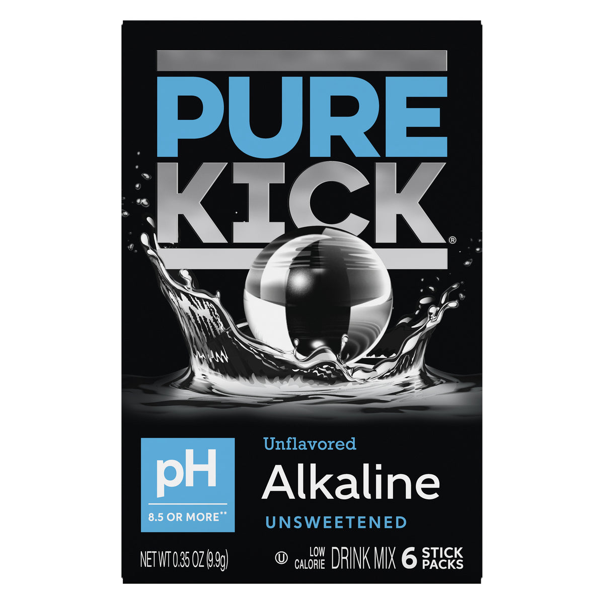 Pure Kick Alkaline - Unflavored, 6 CT