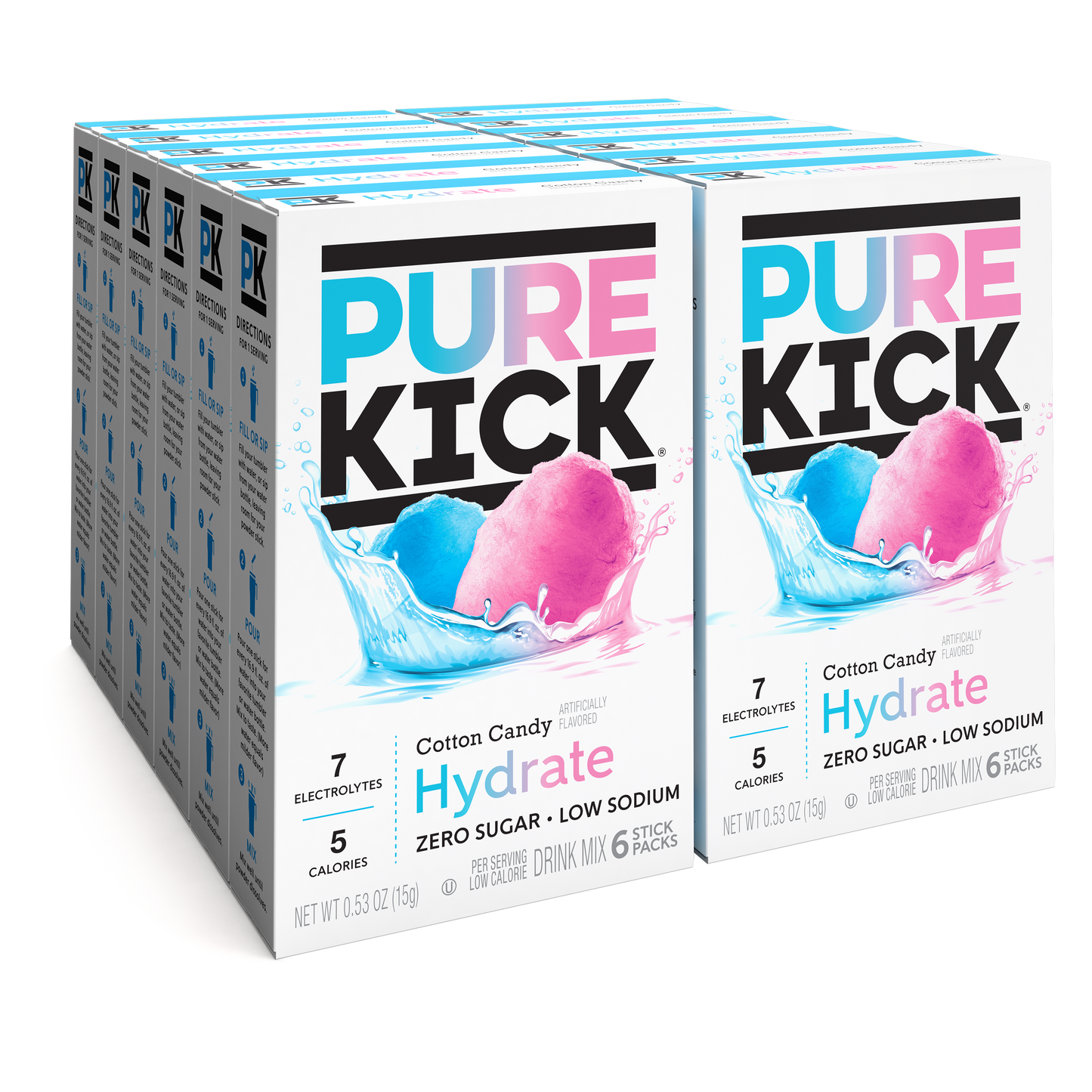 Pure Kick Hydrate - Cotton Candy, 6 CT