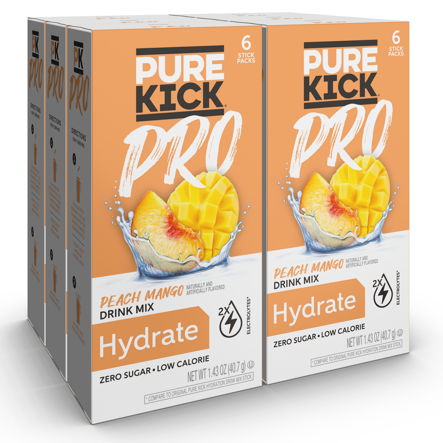 Pure Kick PRO Peach Mango Hydration Drink Mix