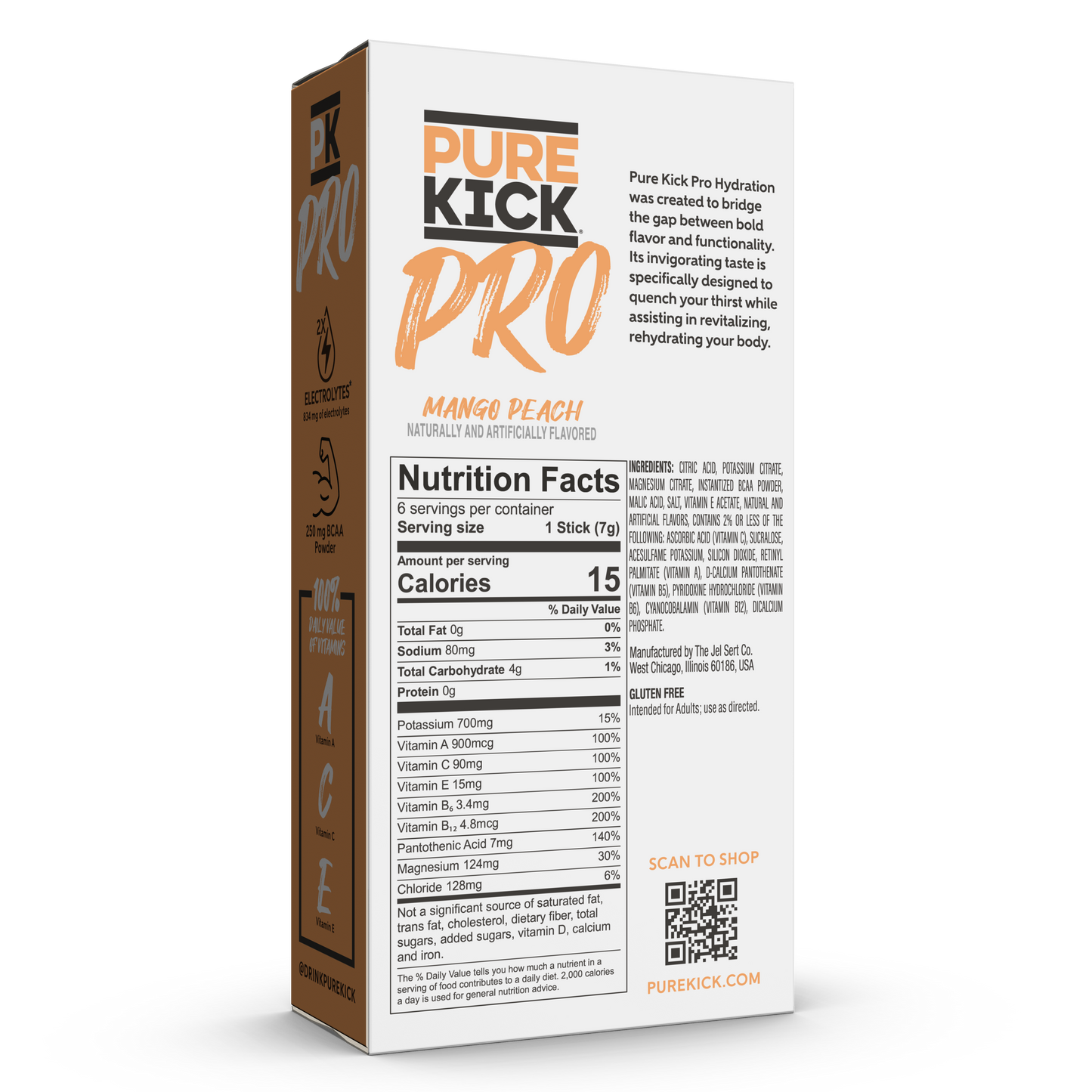 Pure Kick PRO Peach Mango Hydration Drink Mix