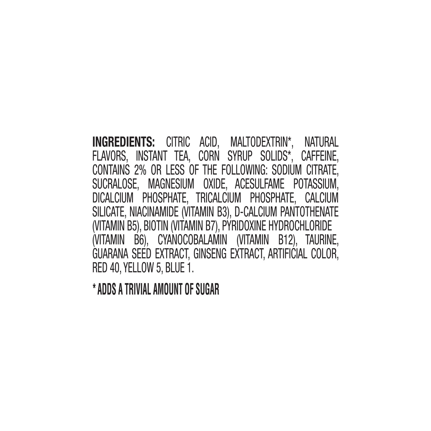 Black Tea Energy Drink Mix