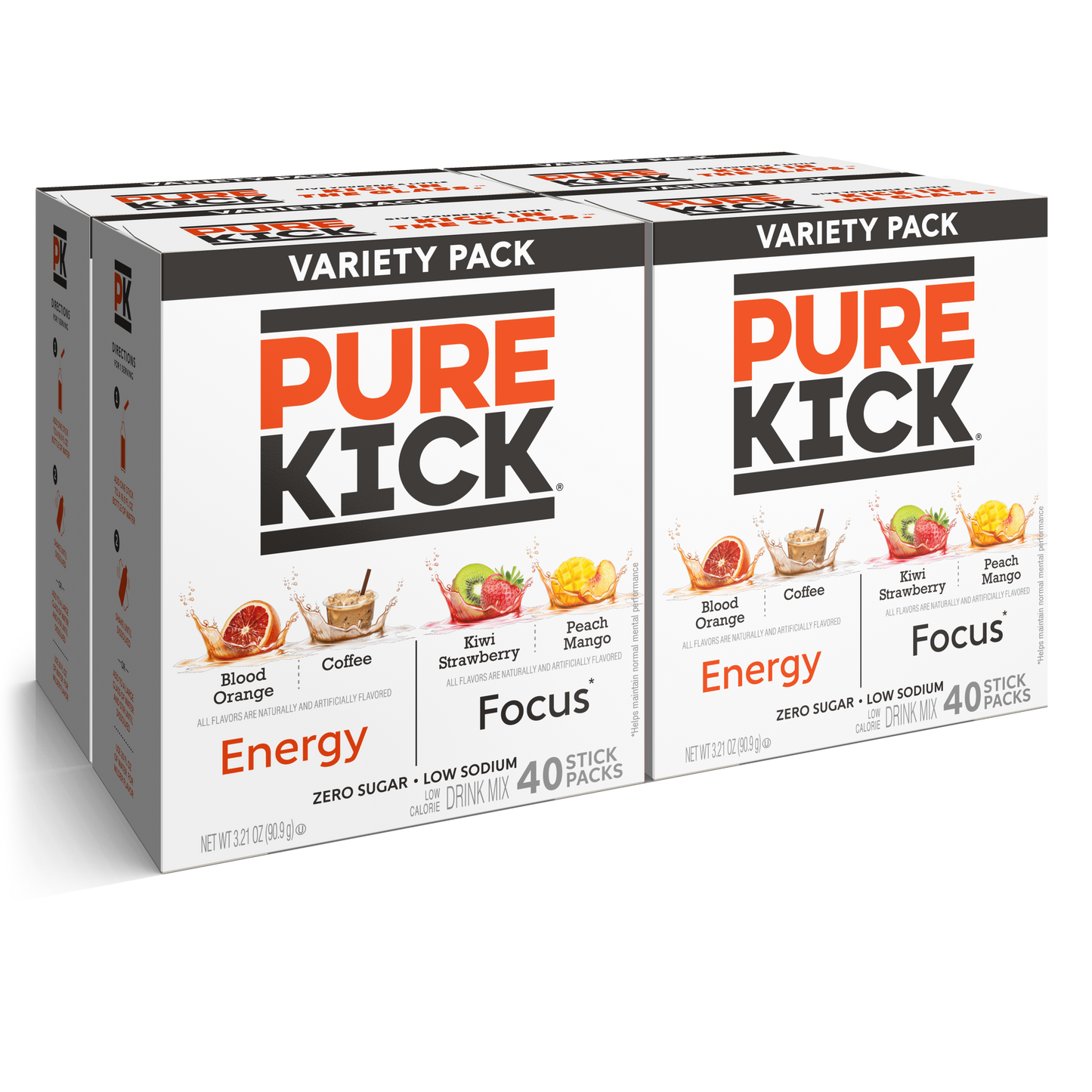 Pure Kick Energy Focus Variety Pack 40ct