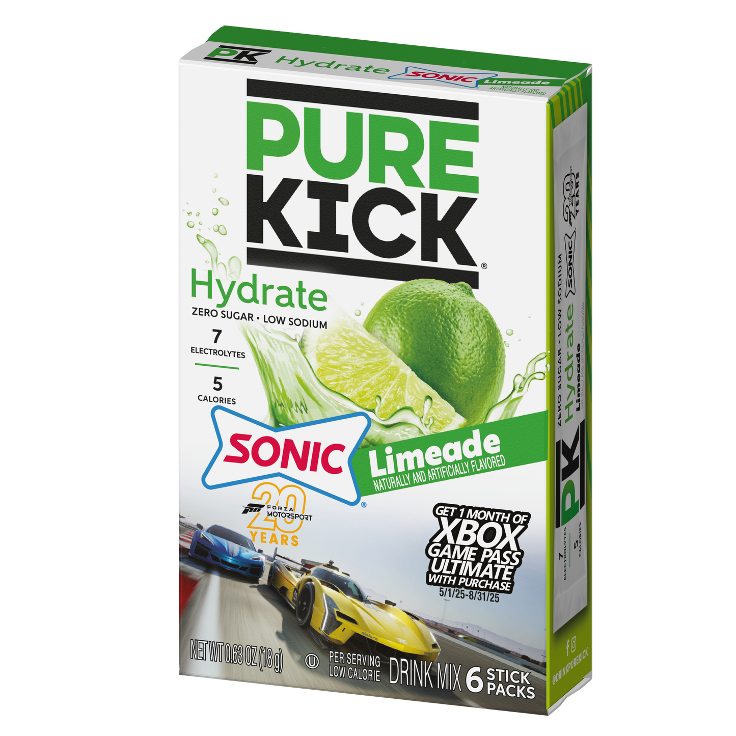 Pure Kick Forza Sonic Limeade Hydration Drink Mix