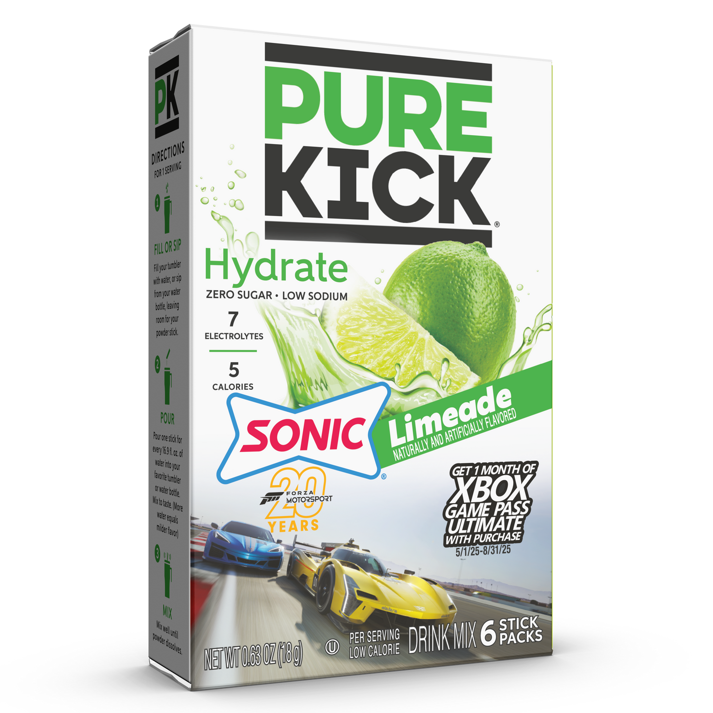 Pure Kick Forza Sonic Limeade Hydration Drink Mix