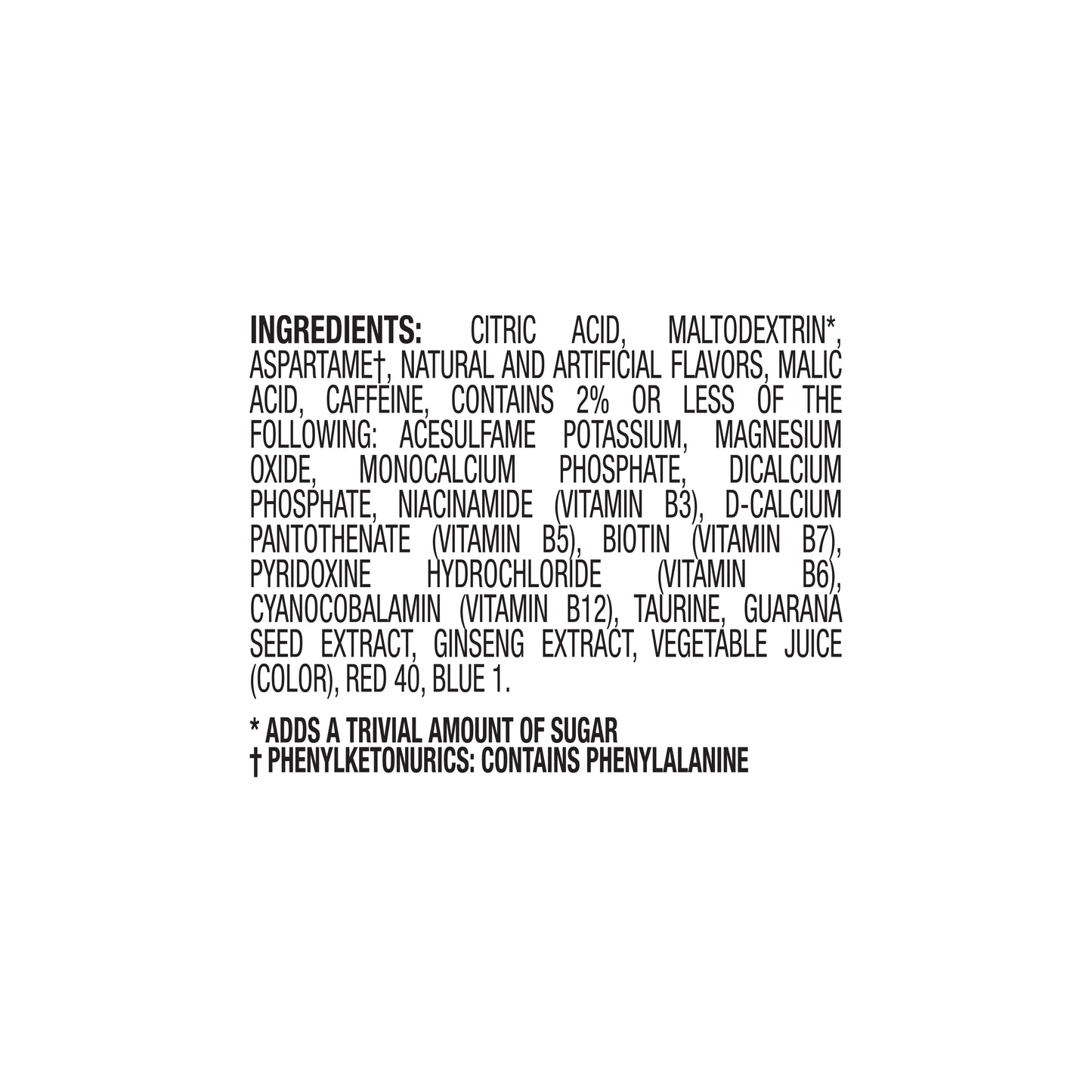 Pure Kick Forza Fuel Energy Drink Mix