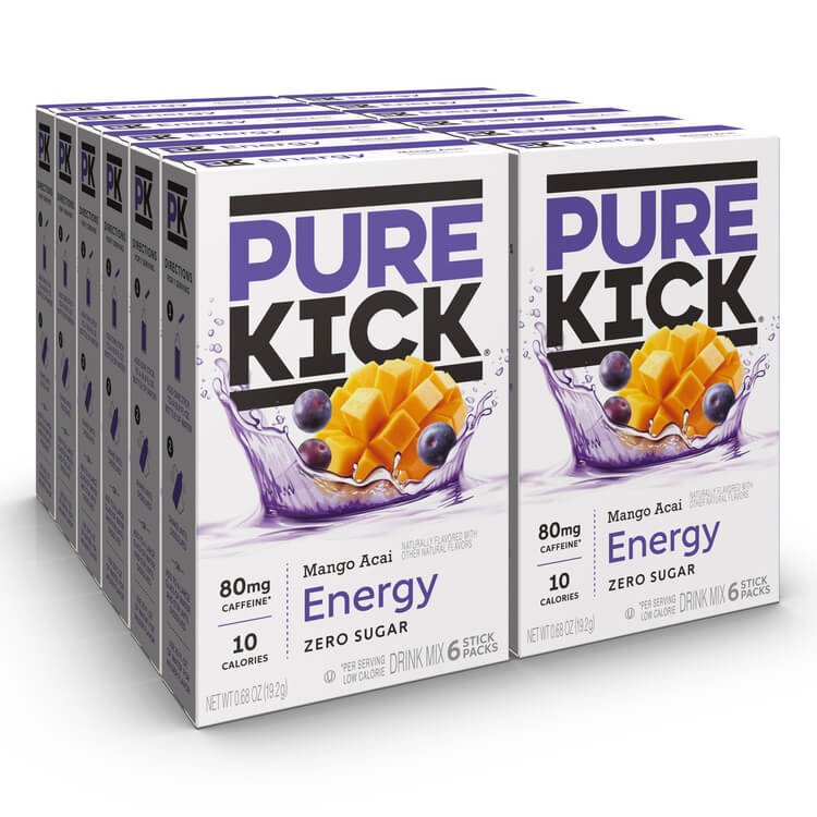 Pure Kick Energy Mango Acai Case of 12, Case of Pure Kick Energy Mango Acai, Pure Kick energy Mango, Pure Kick Energy acai, Pure Kick Energy Case, Case of Pure Kick Energy, Case of Energy drink mixes, energy drink mix case, bulk energy drink mix,, energy drink mix bulk