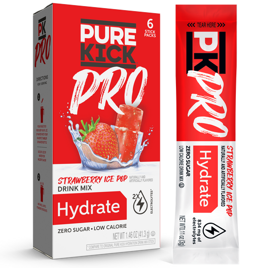 Pure Kick PRO Strawberry Ice Pop Hydration Drink Mix