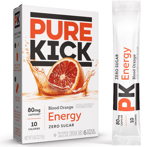 Energy-Boosting Drink Powder with Blood Orange Flavor, Energizing Beverage Powder, Blood Orange Flavor,Instant Energy Drink Mix with Tangy Blood Orange