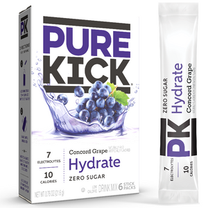 Grape Electrolyte Drink Powder for Hydration, Concord Grape Hydration Infusion Mix, Grape-Flavored Hydration Drink Mix