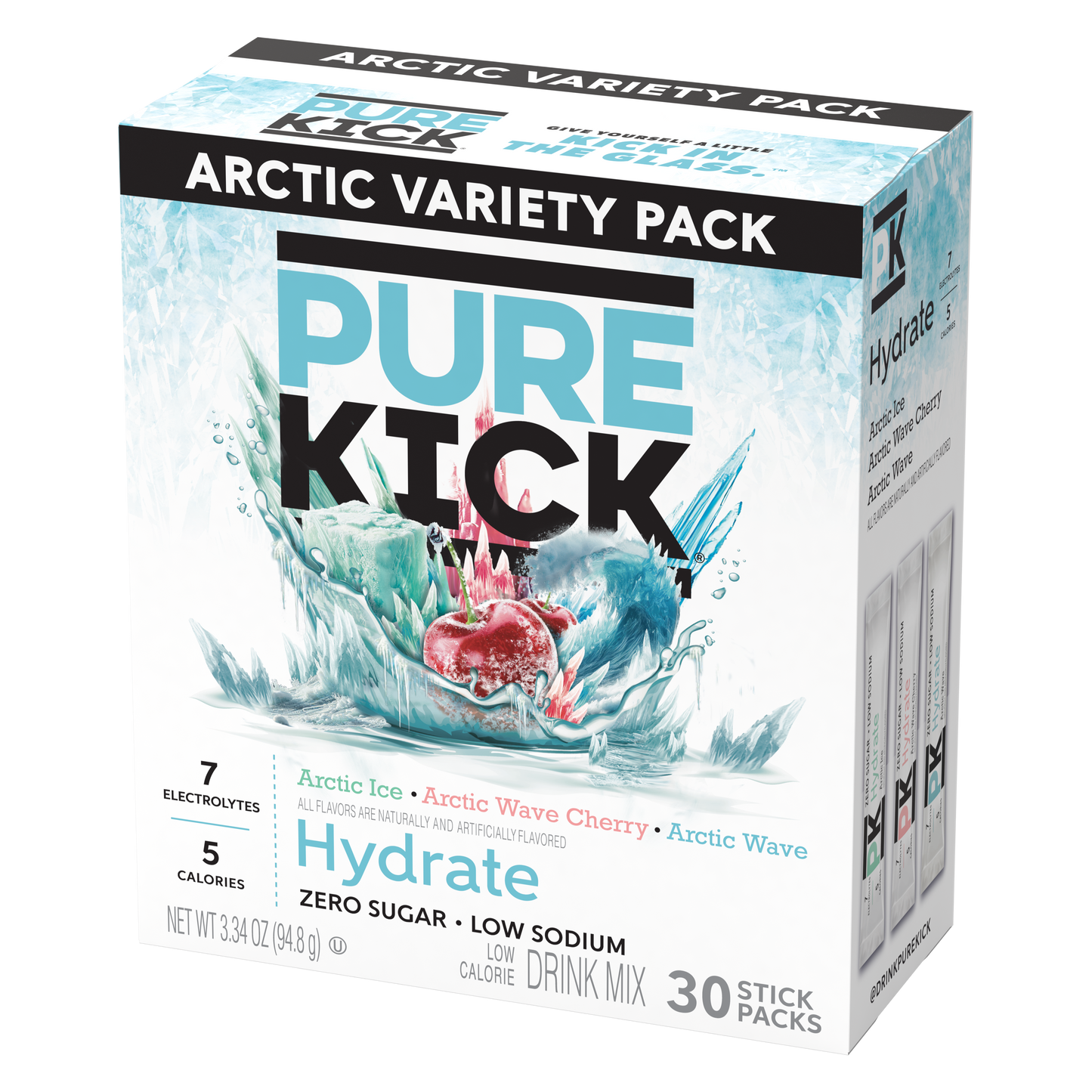 Pure Kick Hydrate Arctic Variety Pack, 30 CT