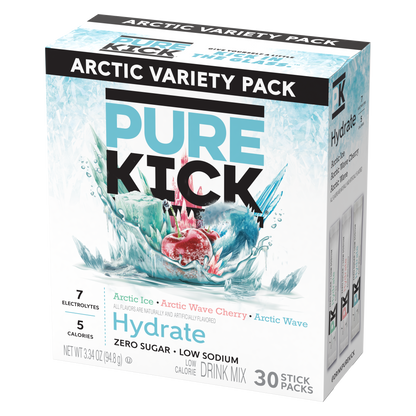Pure Kick Hydrate Arctic Variety Pack, 30 CT