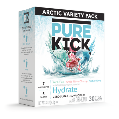 Pure Kick Hydrate Arctic Variety Pack, 30 CT
