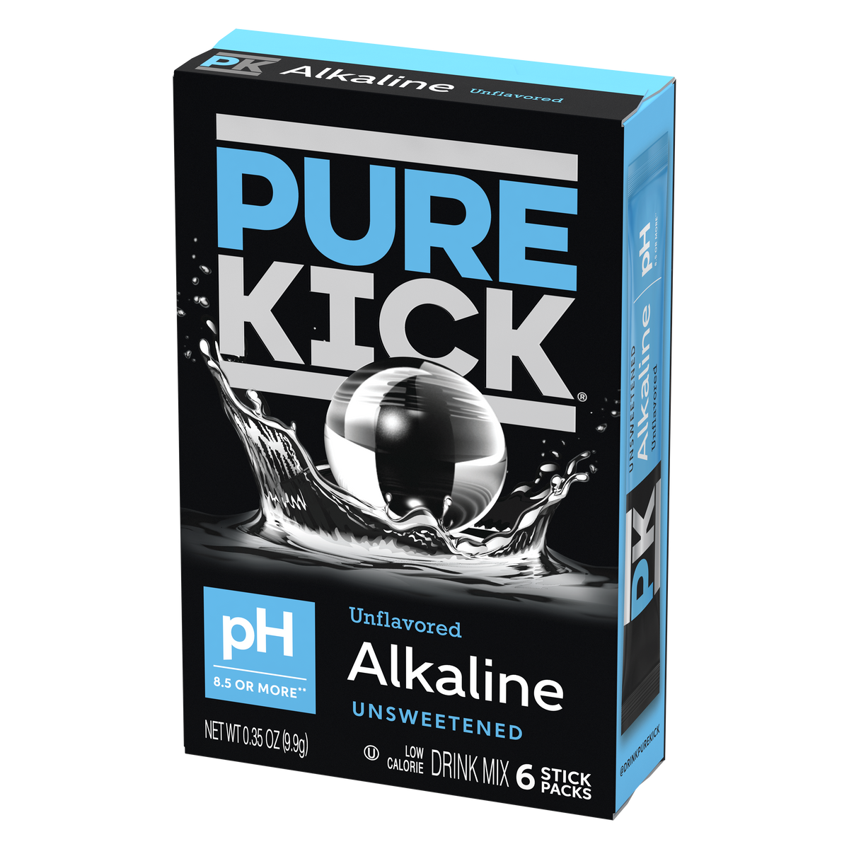 Pure Kick Alkaline - Unflavored, 6 CT