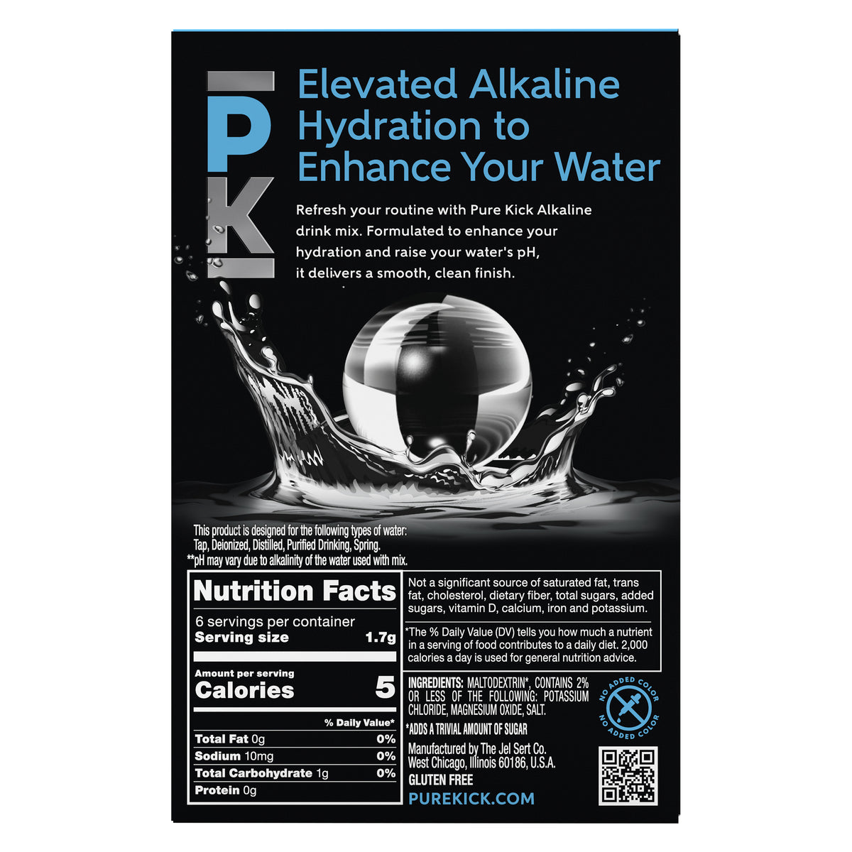 Pure Kick Alkaline - Unflavored, 6 CT