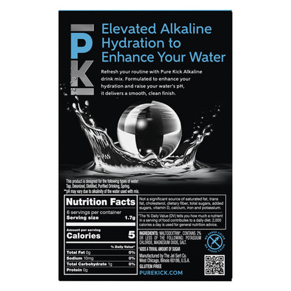 Pure Kick Alkaline - Unflavored, 6 CT