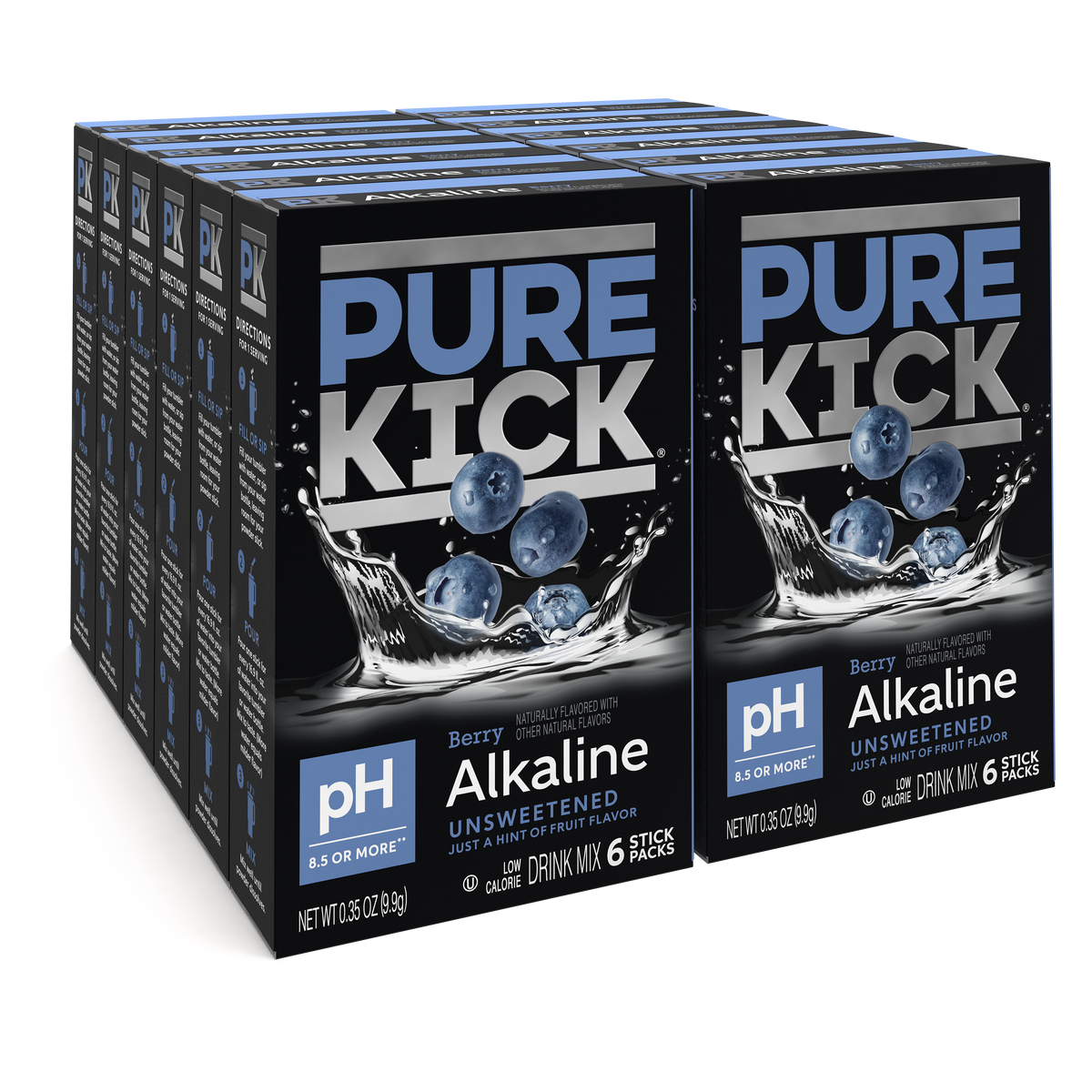 Pure Kick Alkaline - Berry, 6 CT
