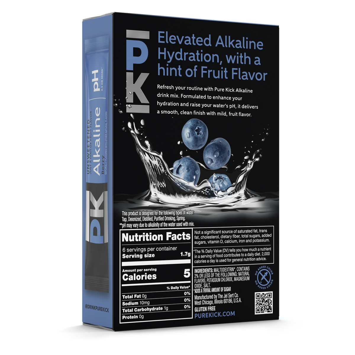 Pure Kick Alkaline - Berry, 6 CT