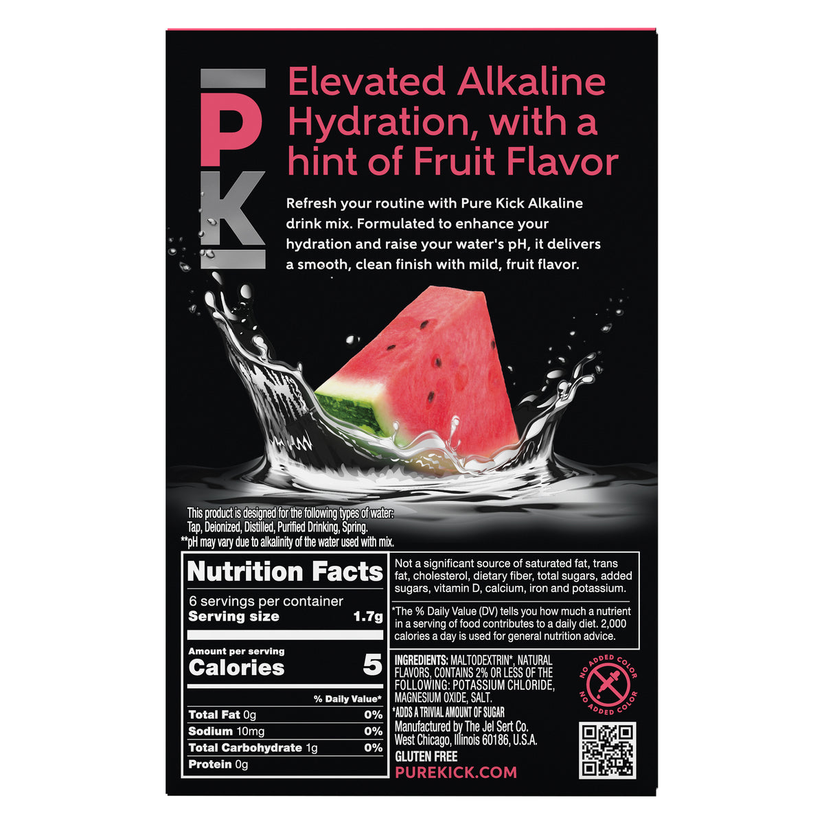 Pure Kick Alkaline - Watermelon, 6 CT
