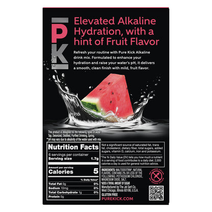 Pure Kick Alkaline - Watermelon, 6 CT