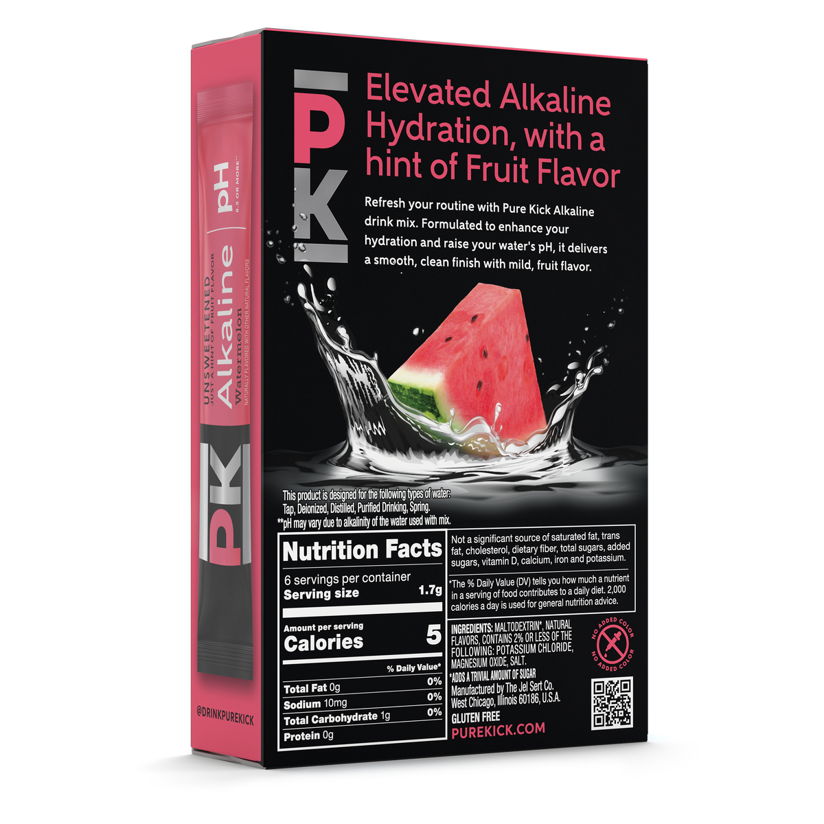 Pure Kick Alkaline - Watermelon, 6 CT