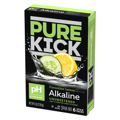 Pure Kick Alkaline - Cucumber Lemon, 6 CT