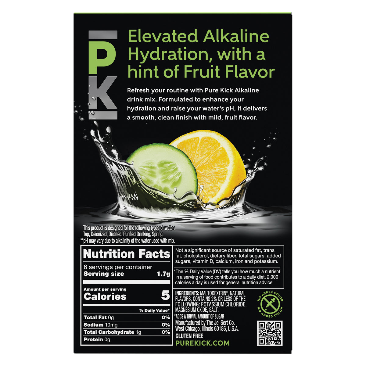 Pure Kick Alkaline - Cucumber Lemon, 6 CT
