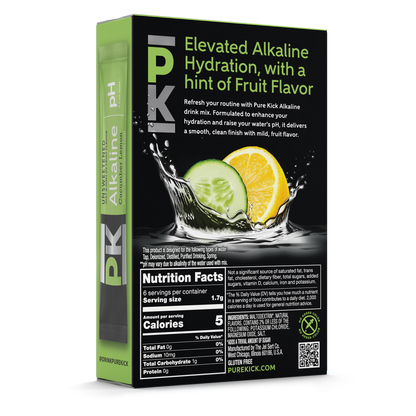 Pure Kick Alkaline - Cucumber Lemon, 6 CT
