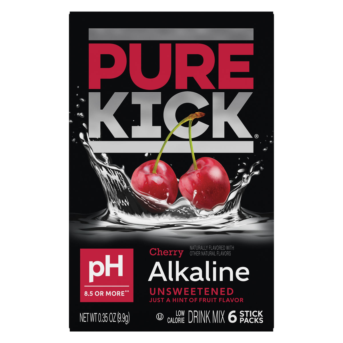 Pure Kick Alkaline - Cherry, 6 CT