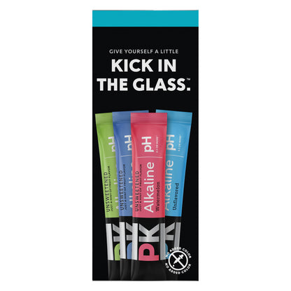 Pure Kick Alkaline Variety Pack - Watermelon, Berry, Cucumber Lemon and Unflavored, 30 Servings per Box