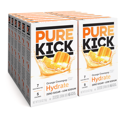 Pure Kick Hydrate - Orange Cream, 6 CT