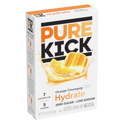 Pure Kick Hydrate - Orange Cream, 6 CT