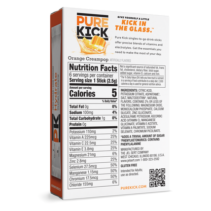 Pure Kick Hydrate - Orange Cream, 6 CT