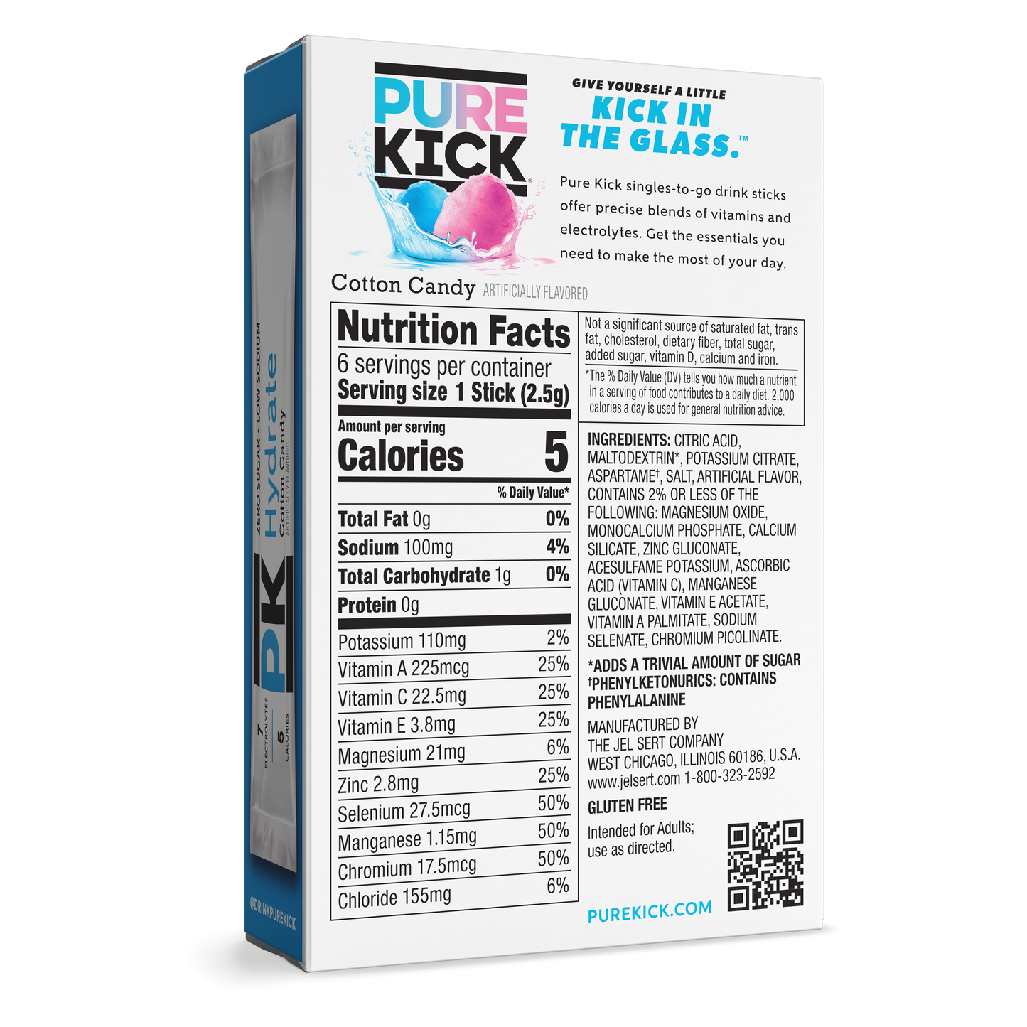 Pure Kick Hydrate - Cotton Candy, 6 CT