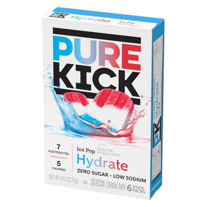 Pure Kick Hydrate - Ice Pop, 6 CT