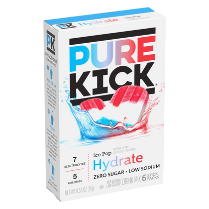 Pure Kick Hydrate - Ice Pop, 6 CT