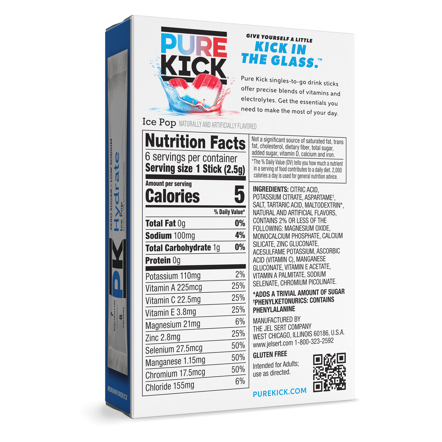 Pure Kick Hydrate - Ice Pop, 6 CT