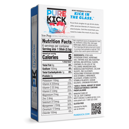 Pure Kick Hydrate - Ice Pop, 6 CT