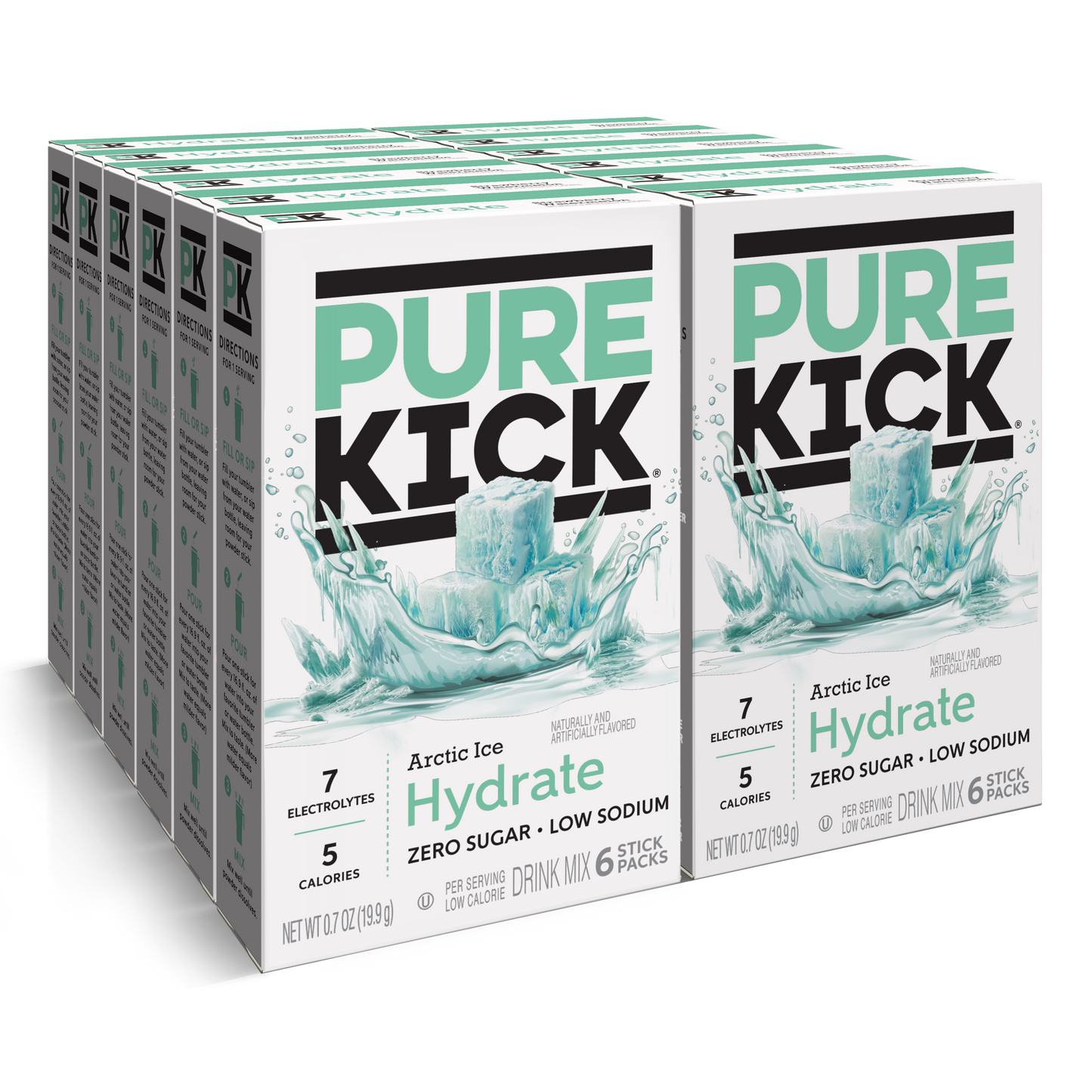 Pure Kick Hydrate - Arctic Ice, 6 CT