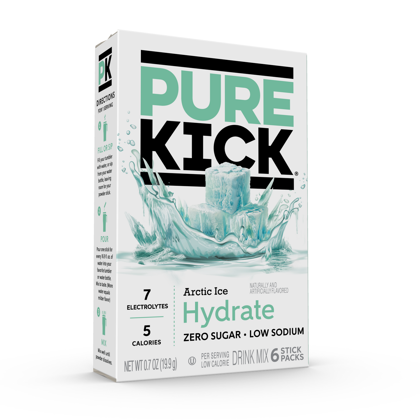 Pure Kick Hydrate - Arctic Ice, 6 CT