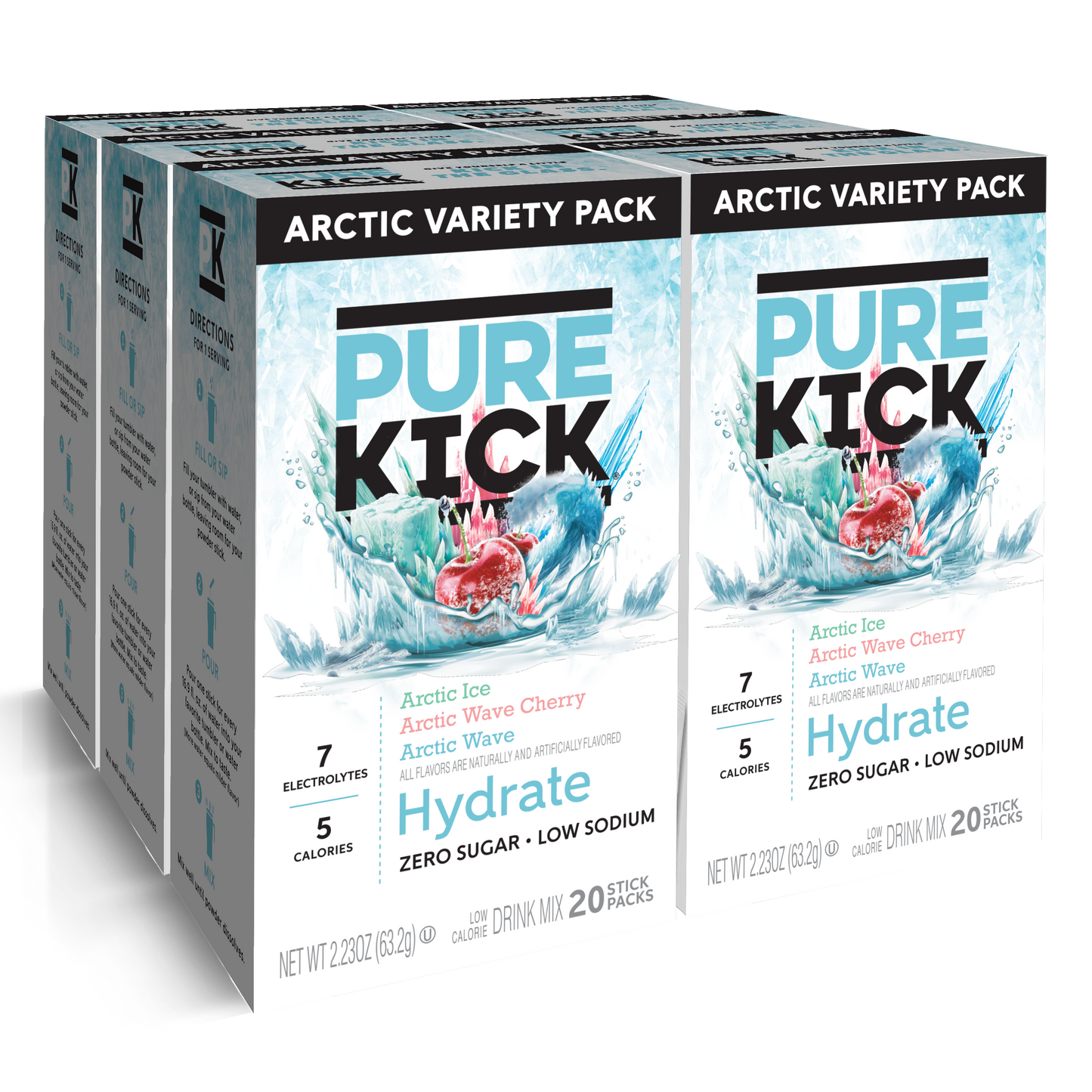 Pure Kick Hydrate Arctic Variety Pack, 20 CT