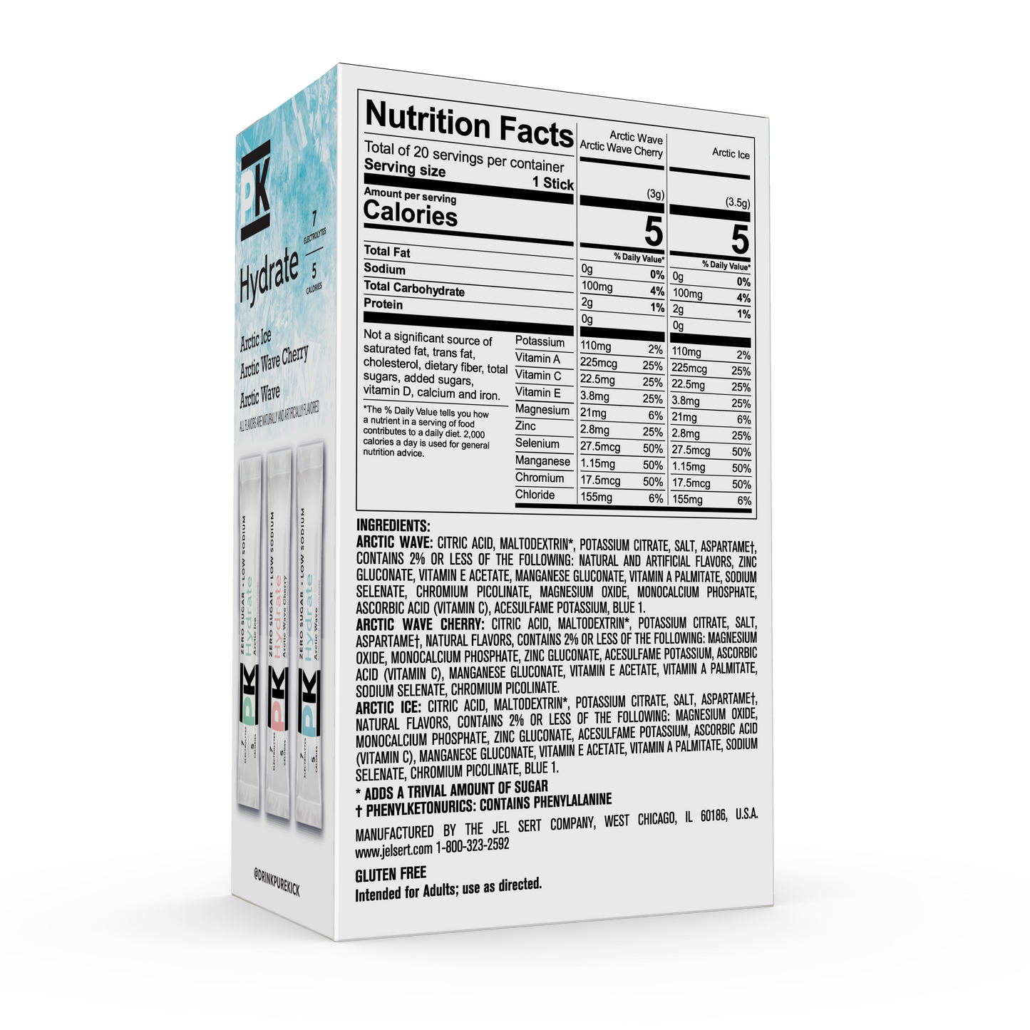 Pure Kick Hydrate Arctic Variety Pack, 20 CT