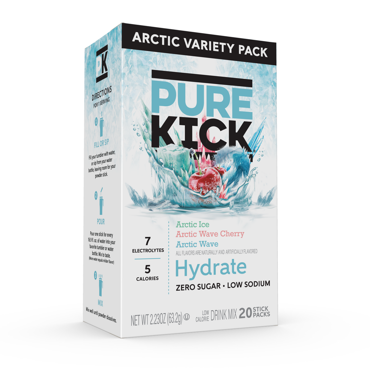 Pure Kick Hydrate Arctic Variety Pack, 20 CT