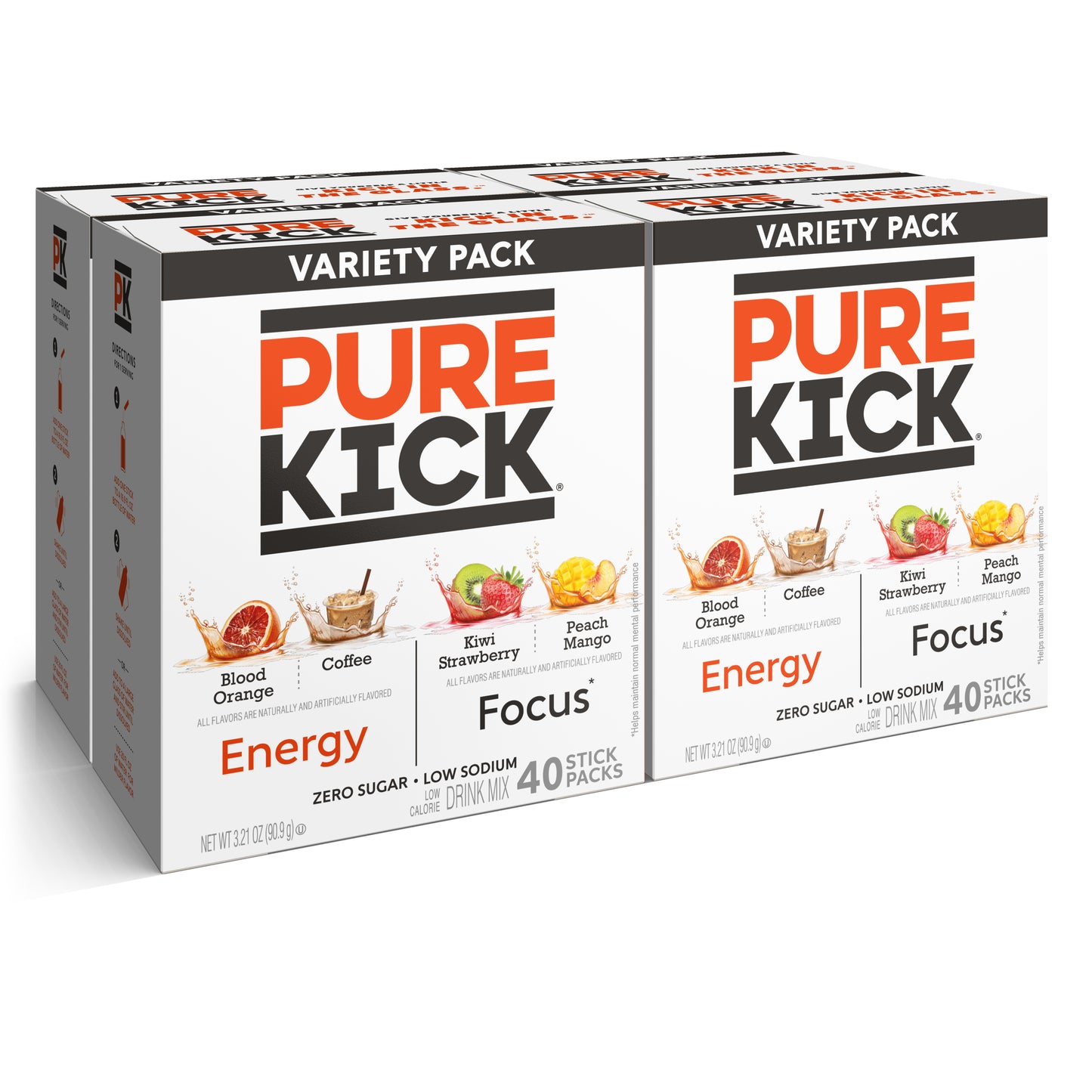Pure Kick Energy Focus Variety Pack 40ct