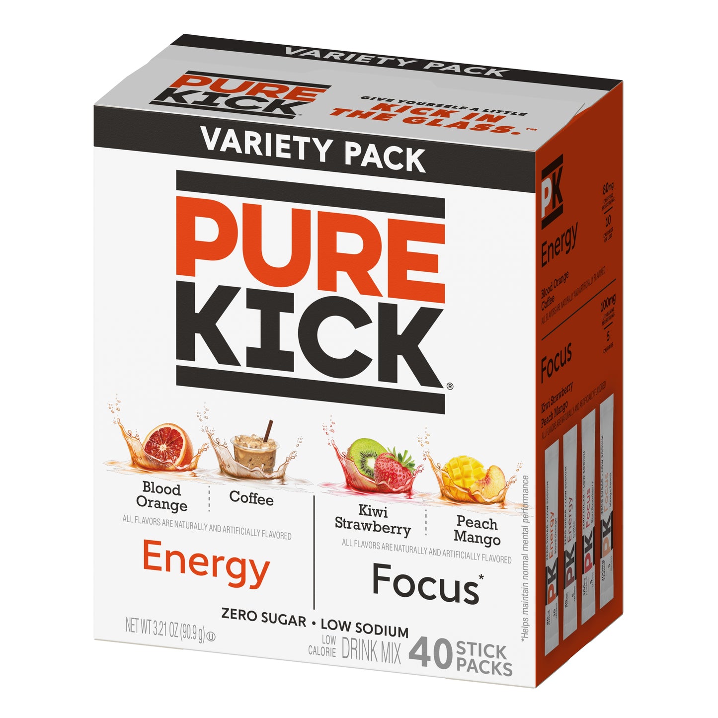 Pure Kick Energy Focus Variety Pack 40ct