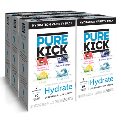 Pure Kick Hydrate Variety Pack, 20 CT