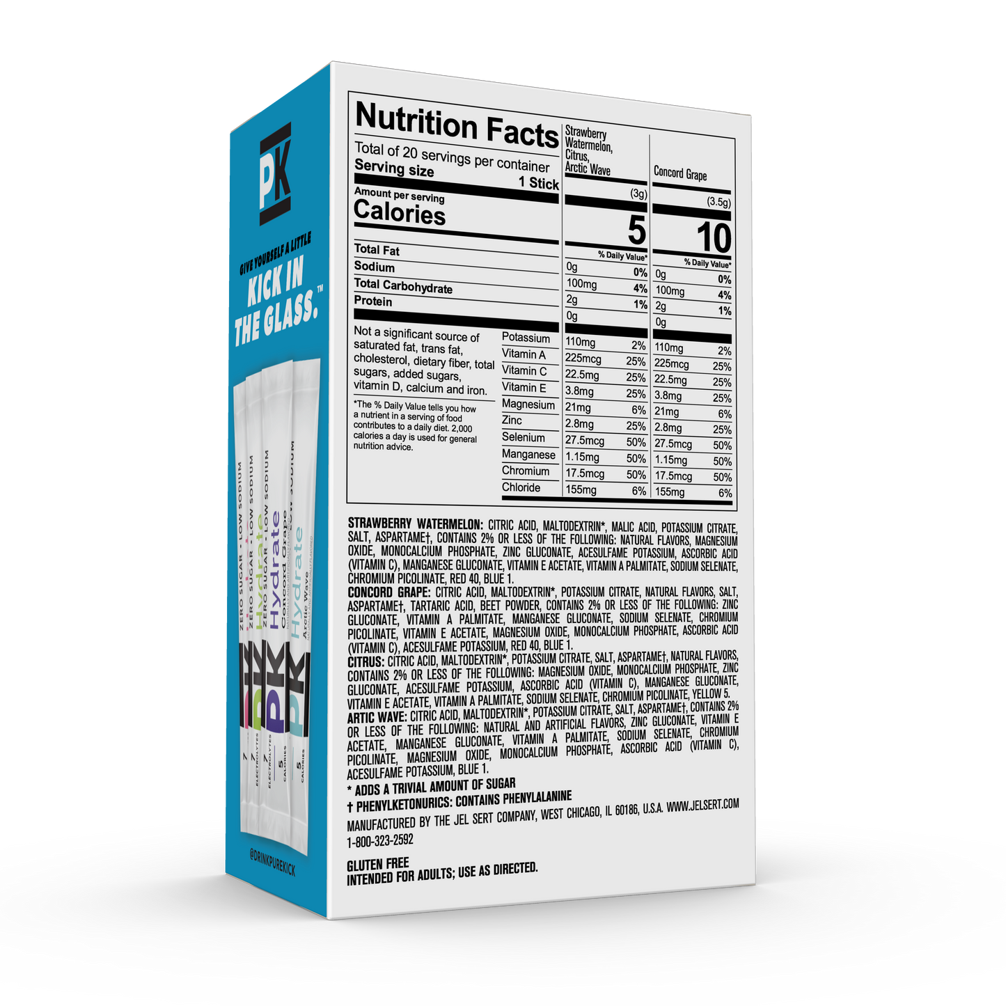 Pure Kick Hydrate Variety Pack, 20 CT