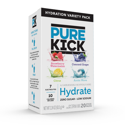 Pure Kick Hydrate Variety Pack, 20 CT
