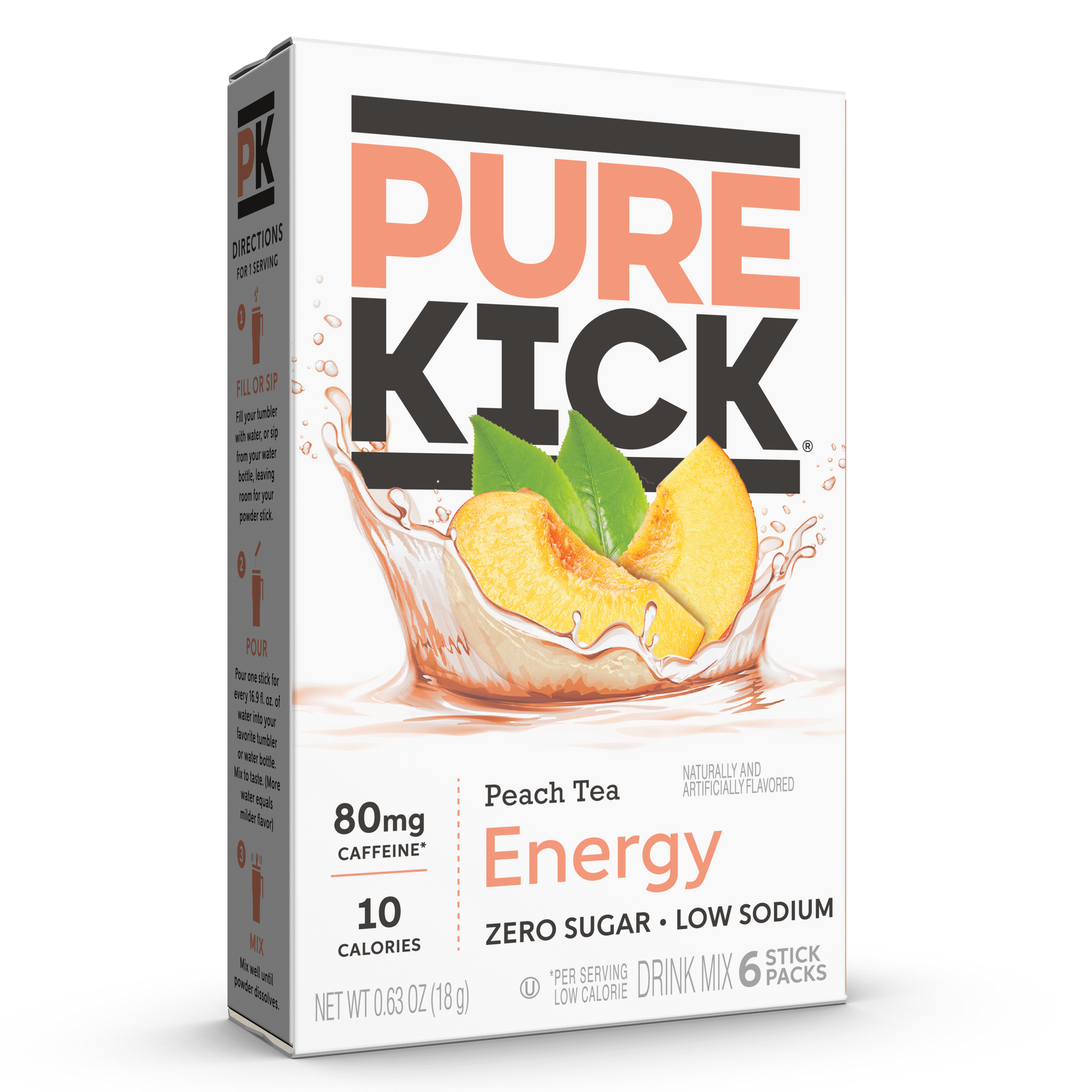 Peach Tea Energy Drink Mix – Pure Kick