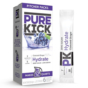 Grape-Flavored Pitcher Mix for Replenishing Hydration, Powdered Hydration Pitcher Pack with Grape Flavor, Hydrating Pitcher Pack with Concord Grape Flavor
